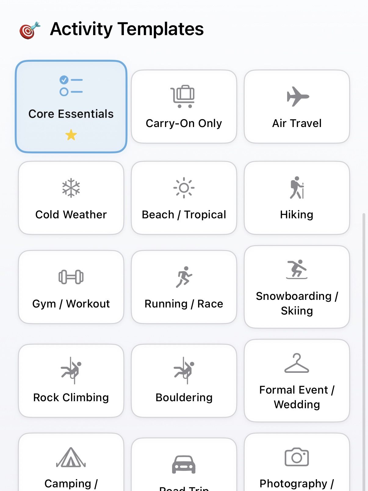 Templates Feature